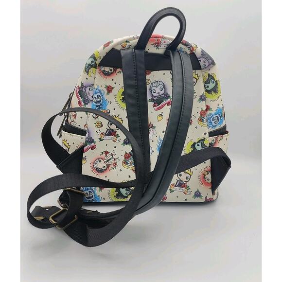 Loungefly Funko Pop Disney Villains Tattoo Mini Backpack - Picture 6 of 14